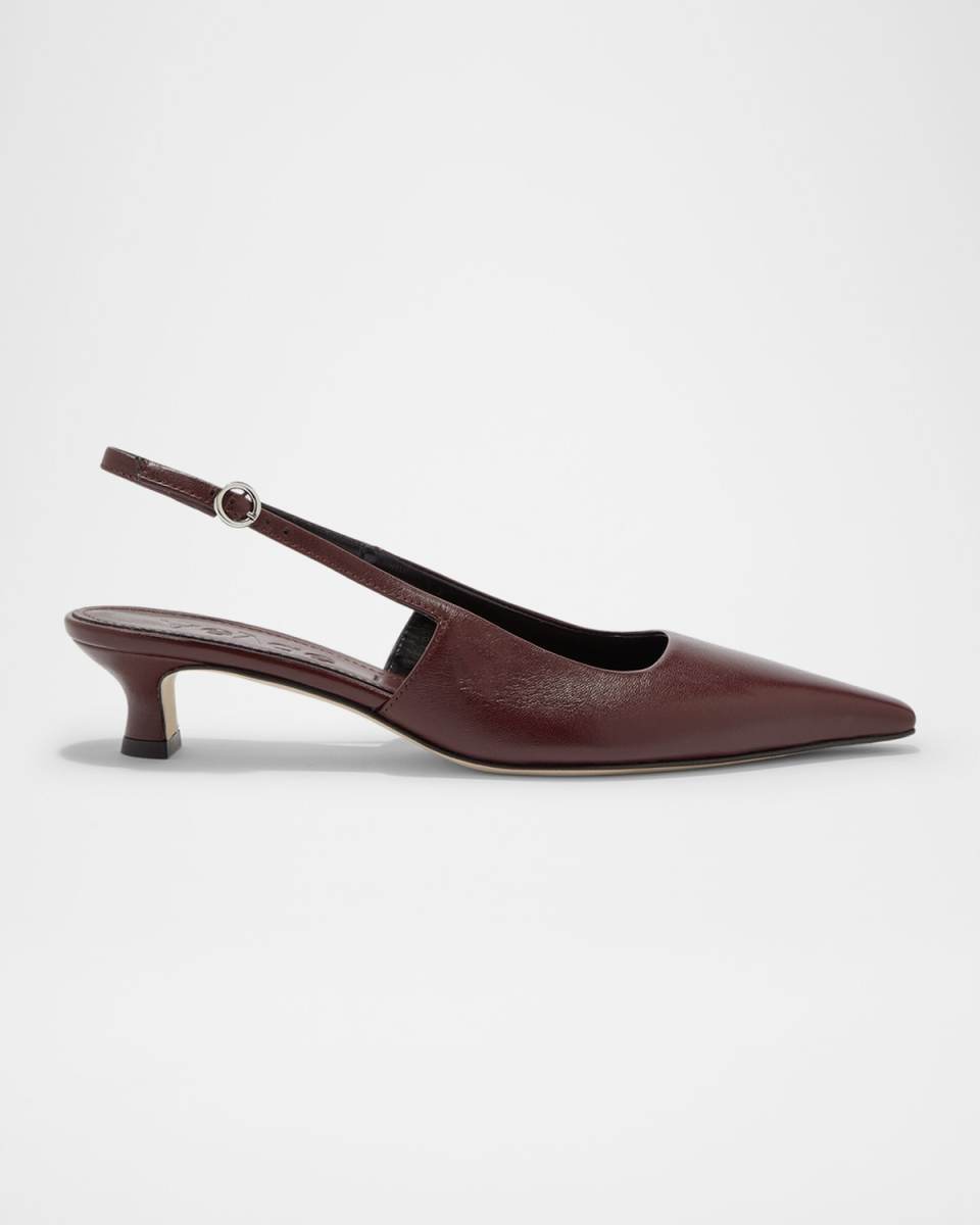 Catrina Nappa Leather Slingback Pumps